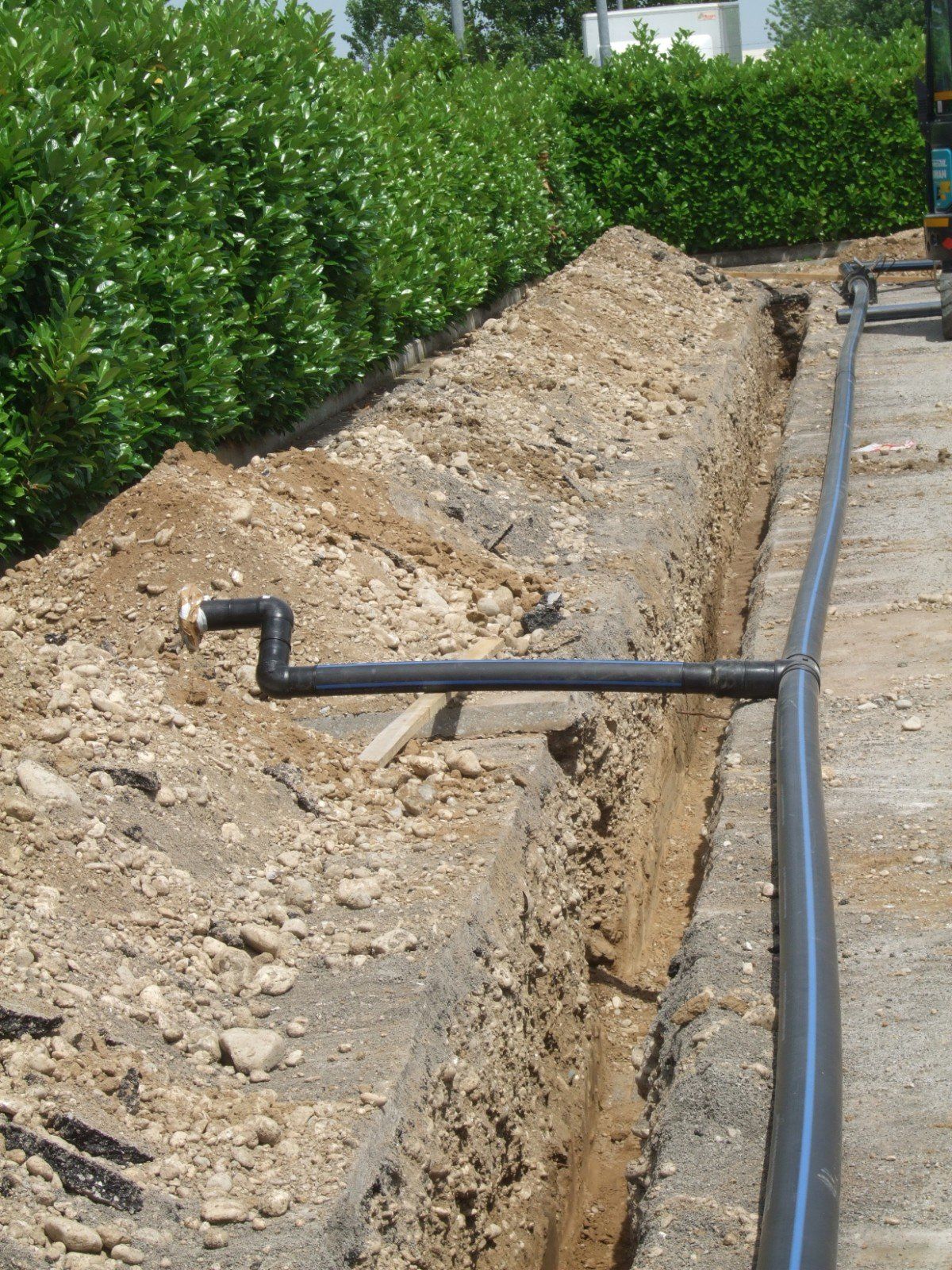 scavo per lavori termoidraulici