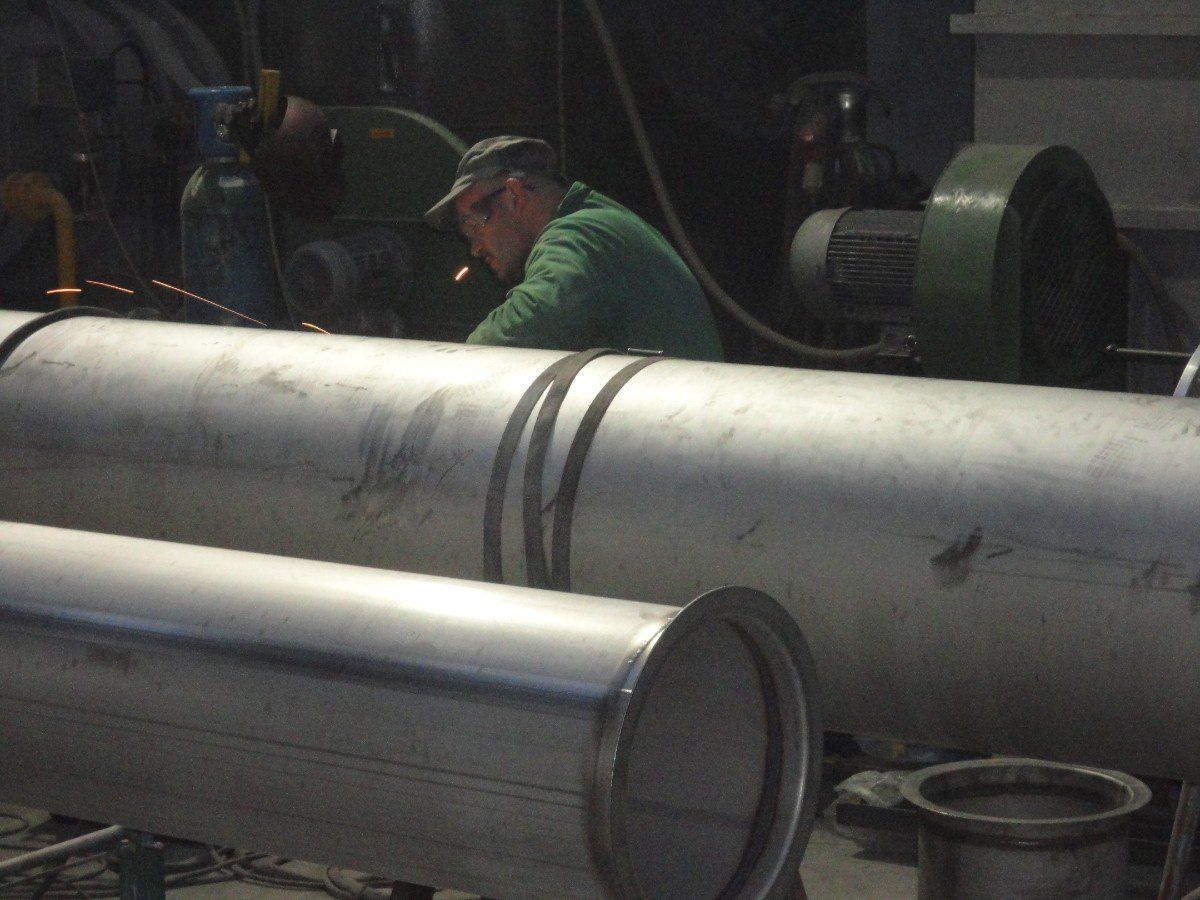 impianti di aspirazione in acciaio inox