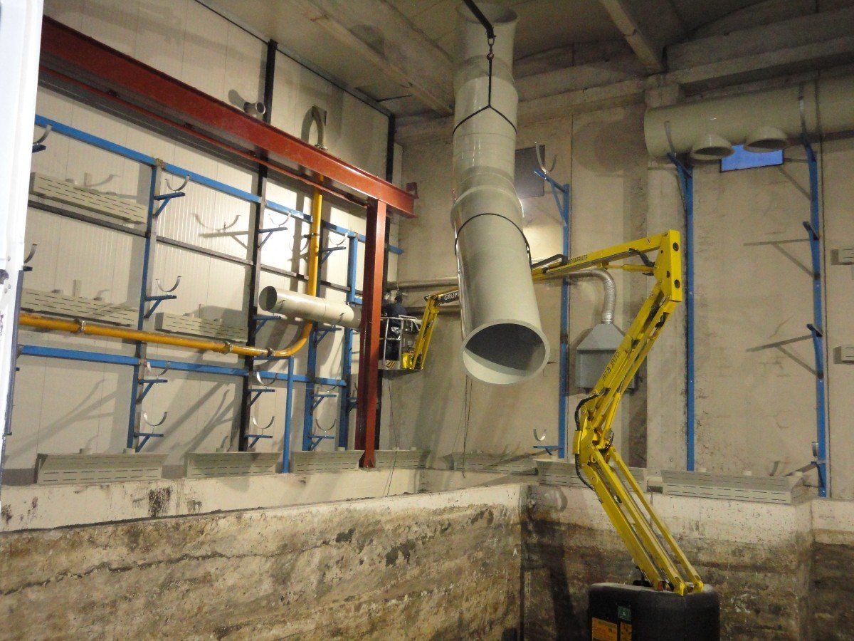 tubazioni per impianto di aspirazione