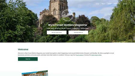 Screenshot of Wyre Forest Matters website.