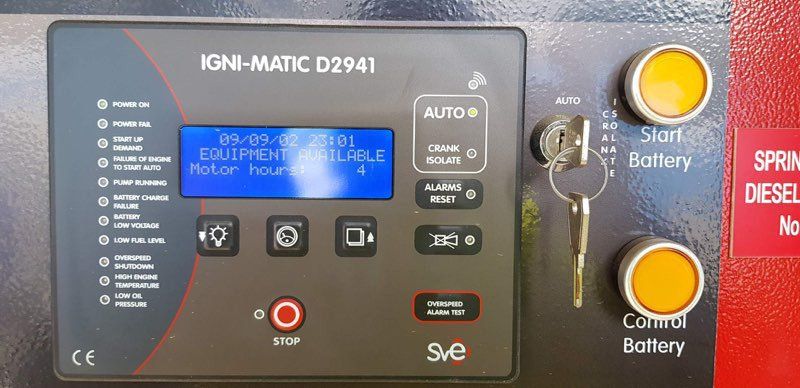 SVE Diesel Fire Pump Control Panel