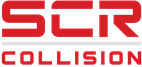 SCR Collision logo in red. Text on a white background.