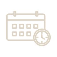 Icono de calendario y reloj, que indica programación o gestión del tiempo.