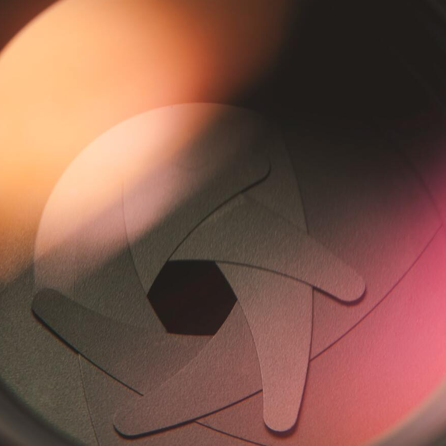 Close up of part of a camera.
