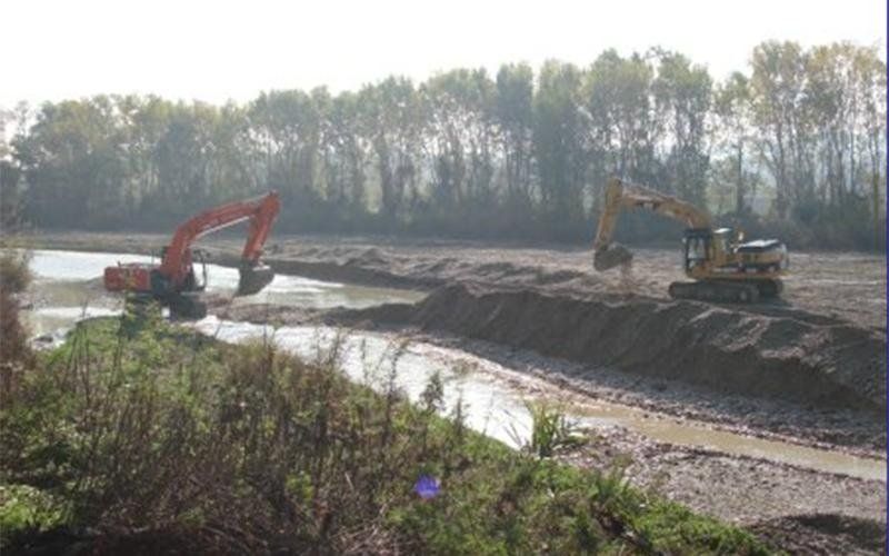 operazione di scavo professionale