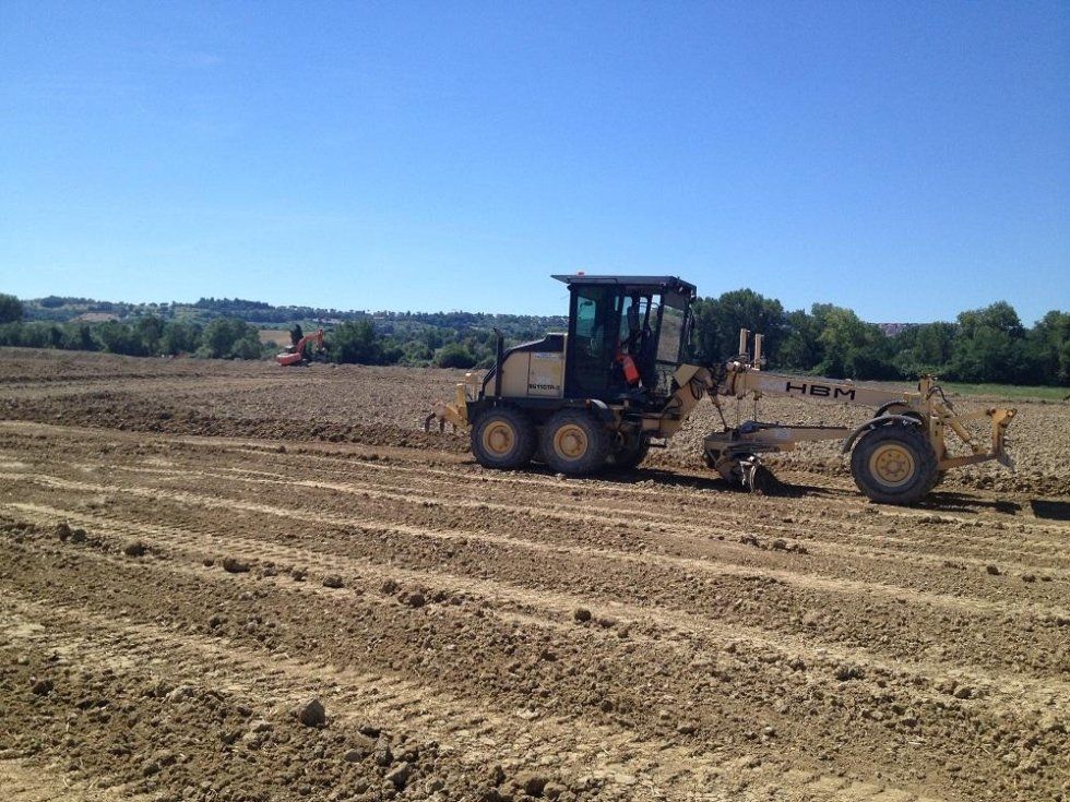 trattore speciale in azione