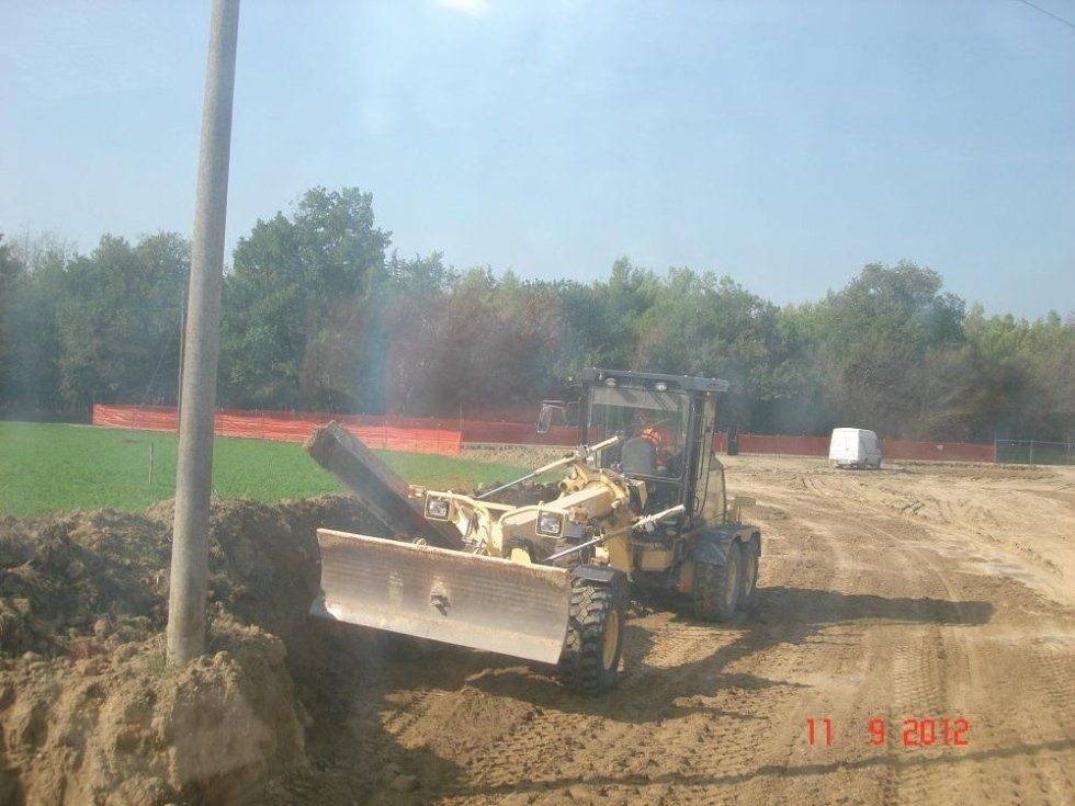 ruspa in azione su campo edibile