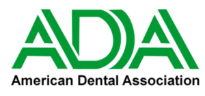 A green logo for the american dental association