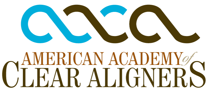 The logo for the american academy of clear aligners