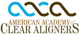 The logo for the american academy of clear aligners