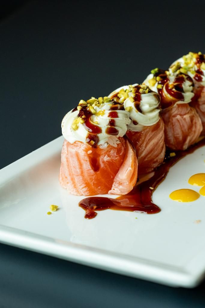 Salmone marinato con salsa teriyaki