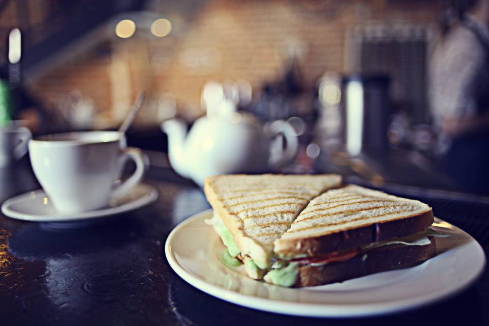 Coffee With Delicious Sandwich