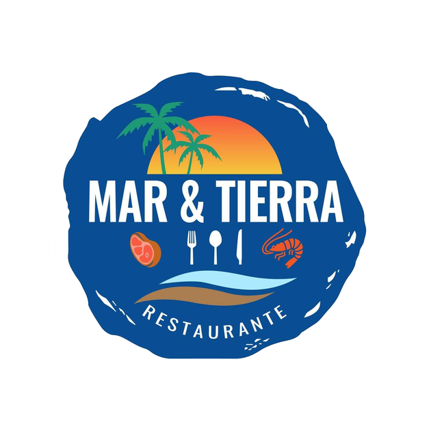 A logo for a restaurant called mar & tierra