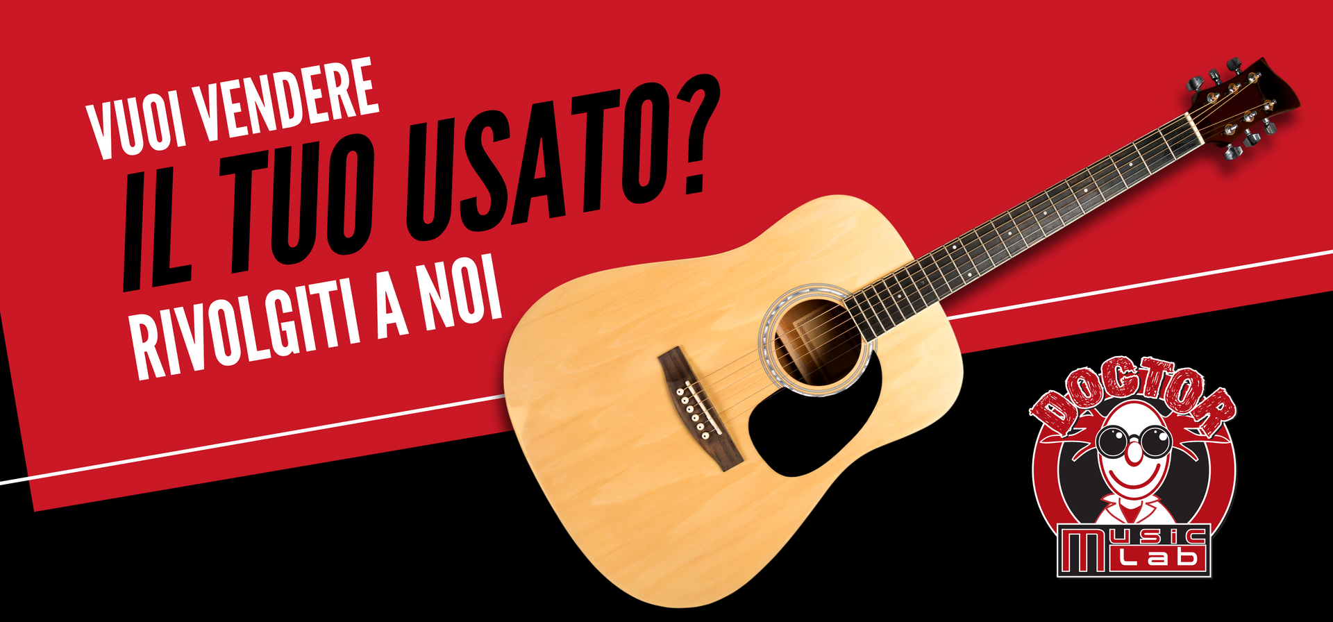 banner vendita strumenti usati doctor music lab