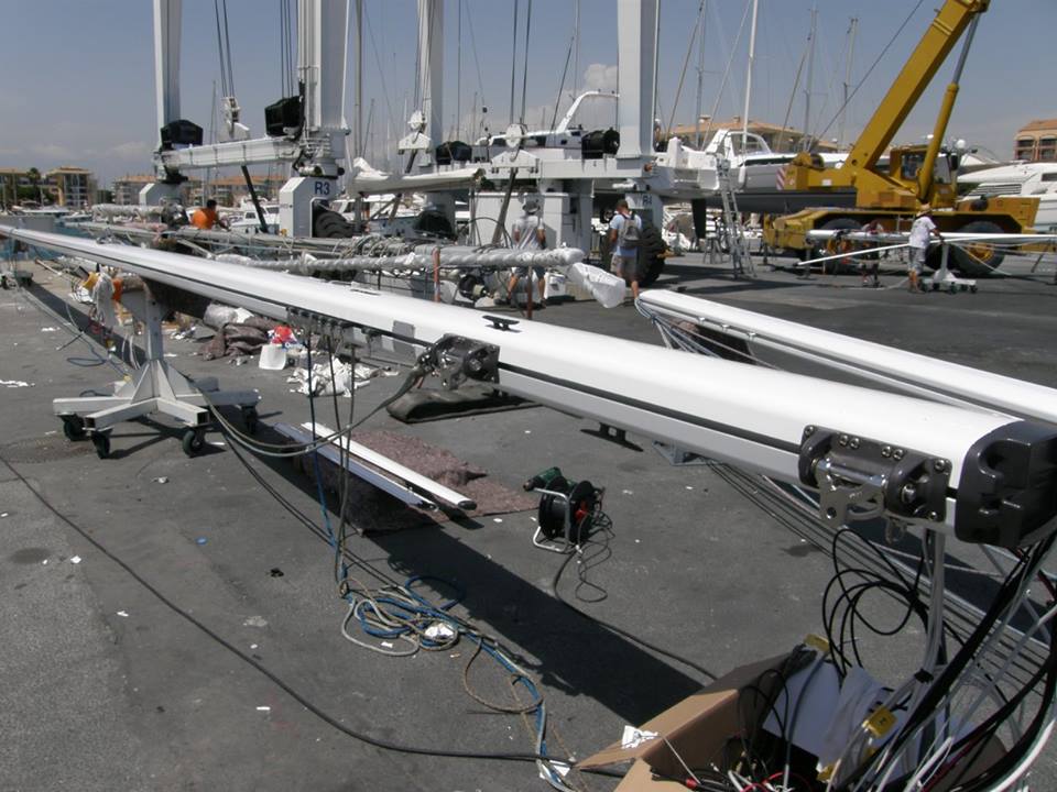 componenti di imbarcazione rivestite con pellicola