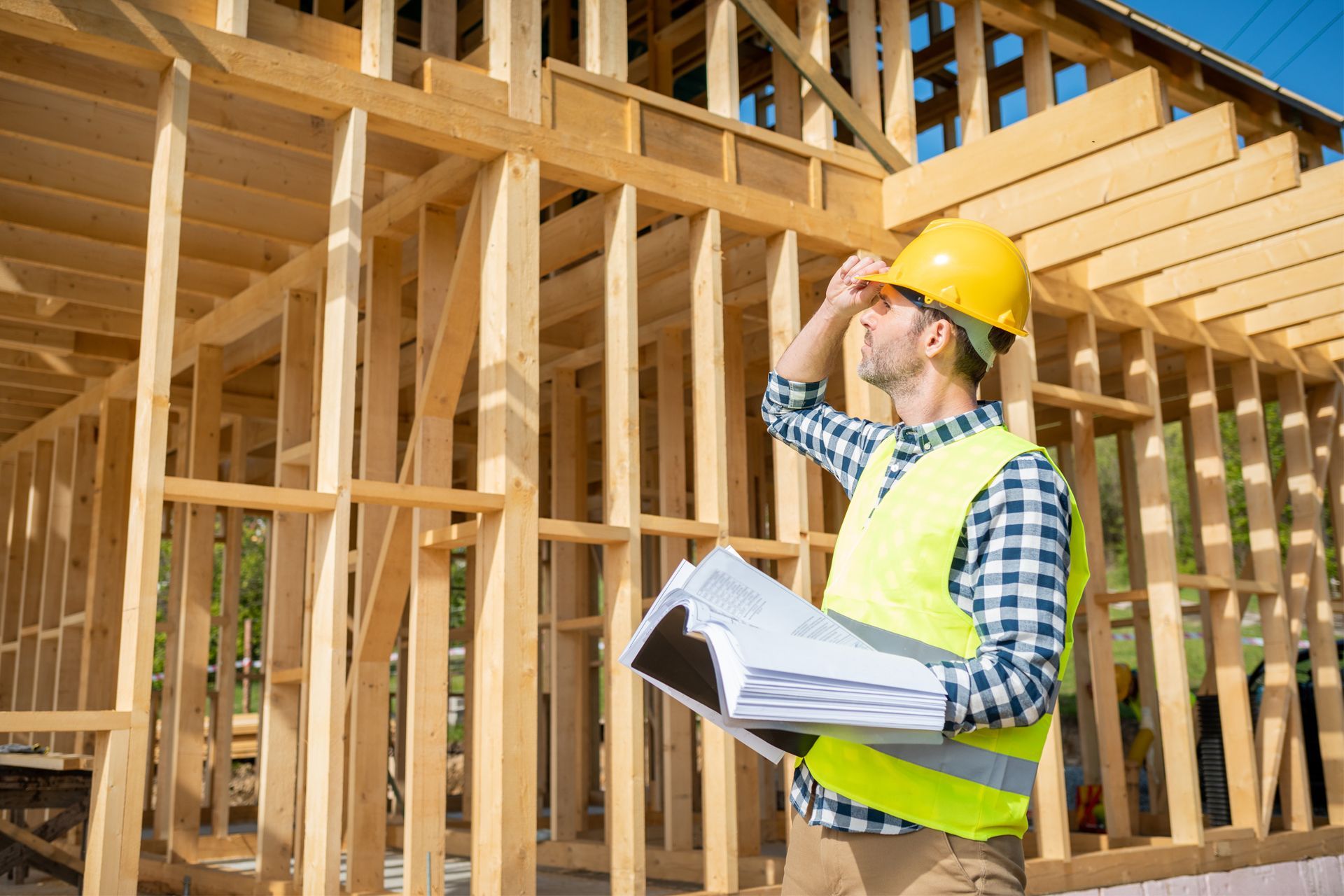 Inspecting House Construction