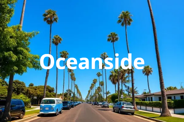 A sunny day in south Oceanside on South Tremont Street.
