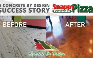 a concrete by design success story snappy pizza