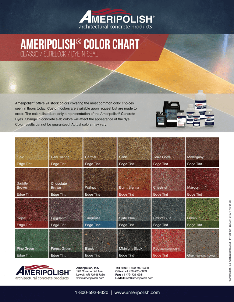 Ameripolish Color Chart