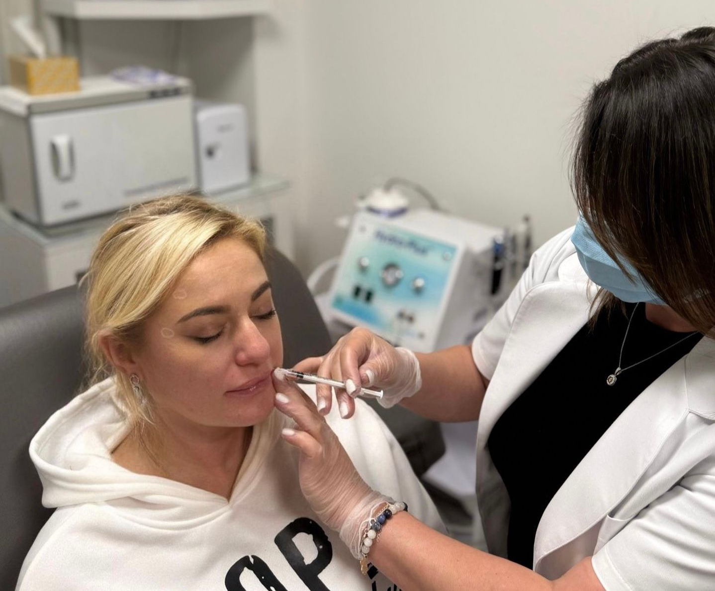 Lela providing botox injections at Lela Skin Care and Facials in Evergreen, CO