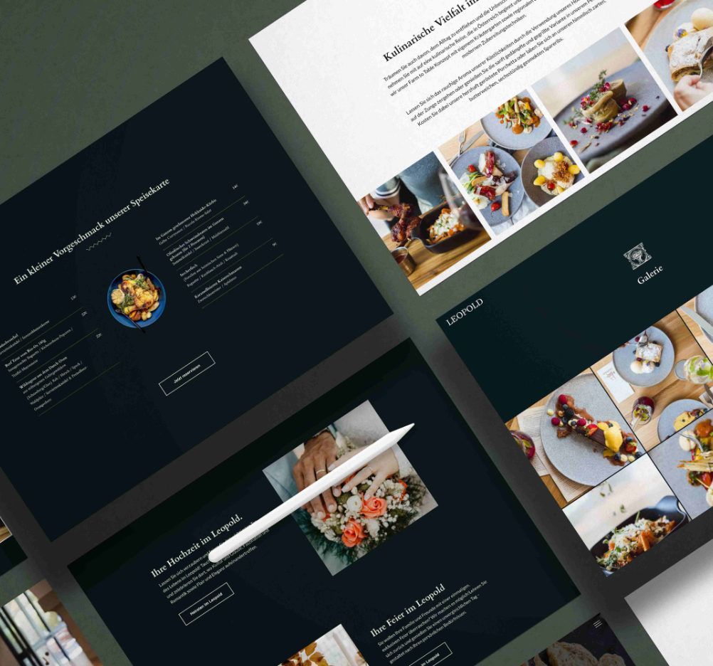 Webdesign für ein Restaurant in Klosterneuburg