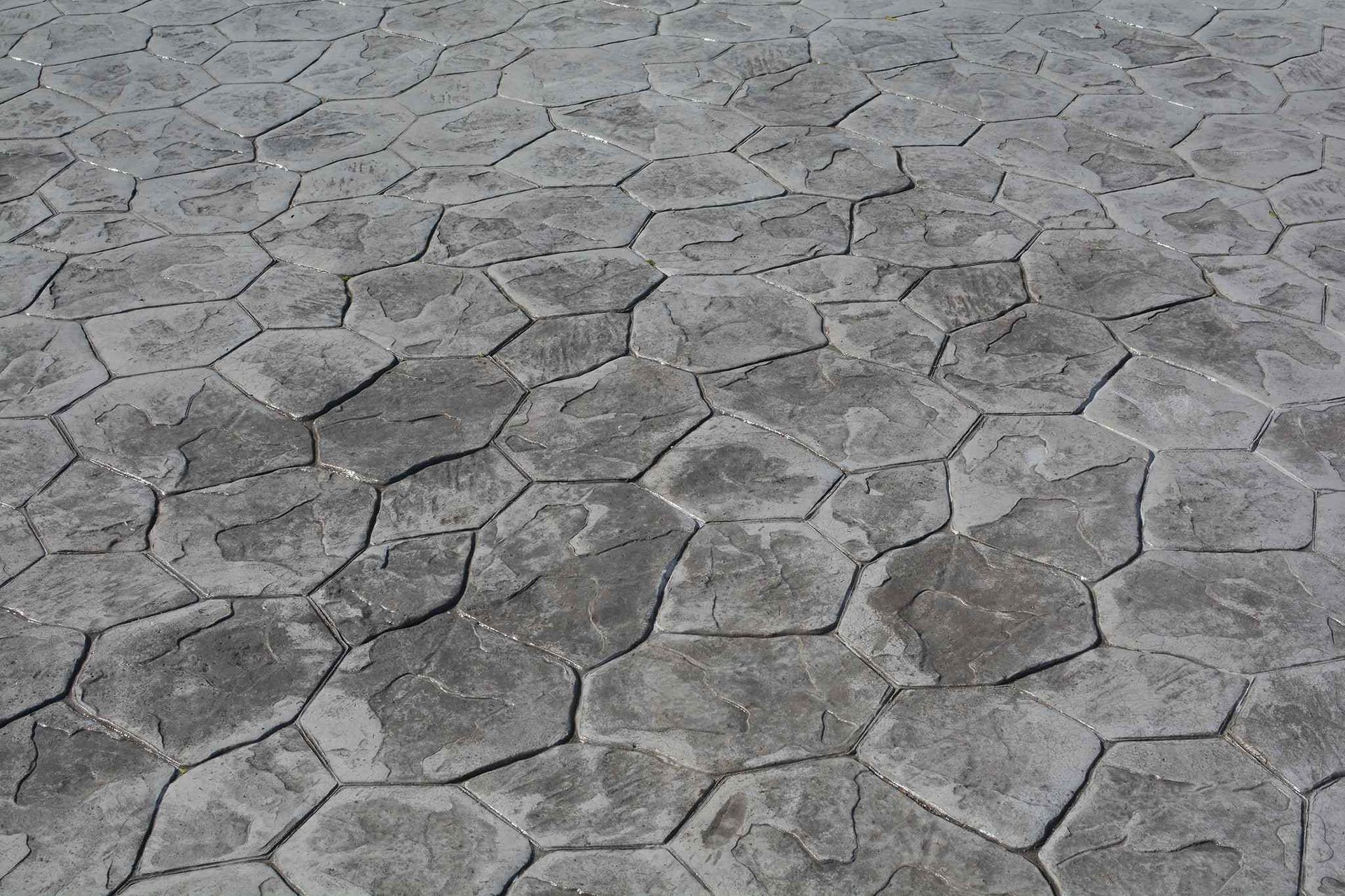 custom designed stamped concrete pattern by East Valley Concrete experts