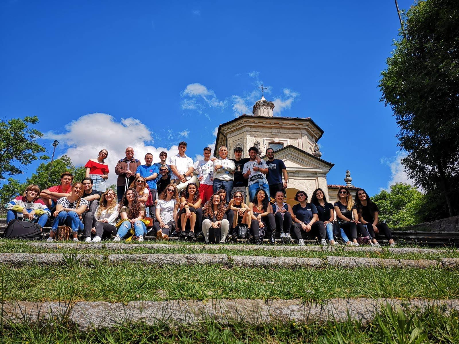 allievi di una scuola in gita