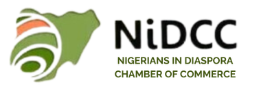 A logo for nigerians in diaspora chamber of commerce