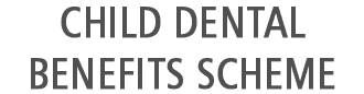 Child Dental Benefits Scheme textual logo