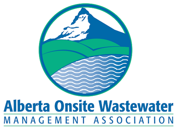 The logo for the alberta onsite wastewater management association