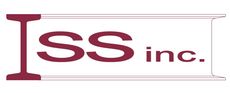 Logo for SS inc., burgundy letters and a matching structural beam graphic. A light gray border on the top and right.