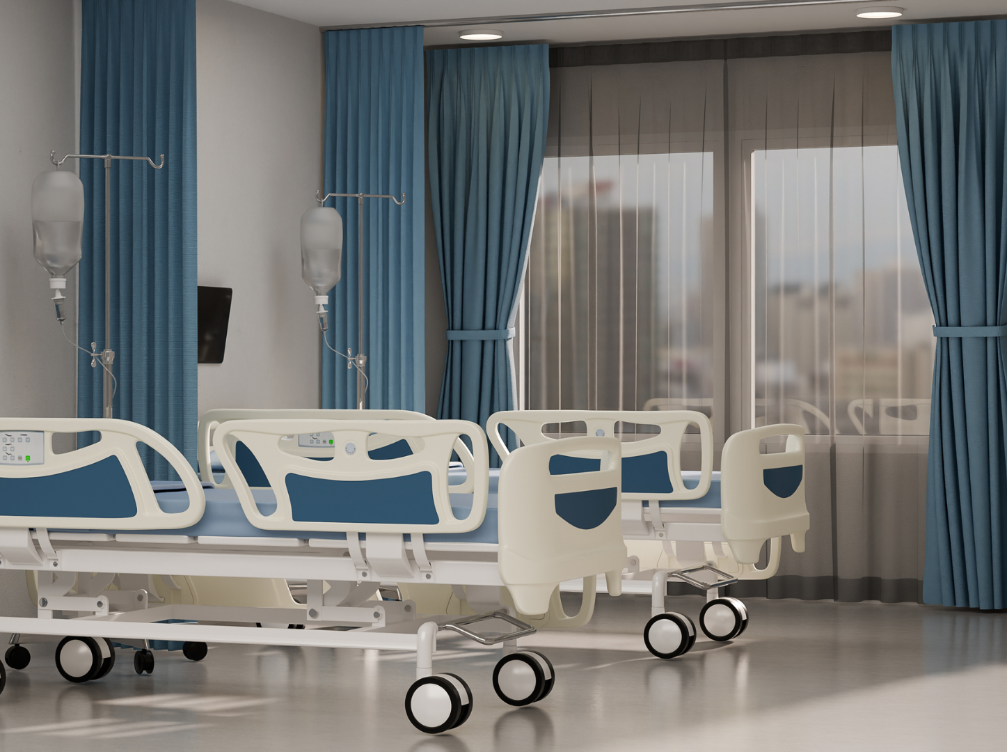 commercial curtains Gold Coast, hospital track curtains QLD