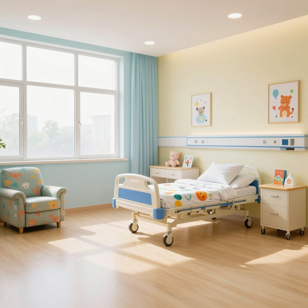 Entorno hospitalario pediátrico preparado para atención oncológica