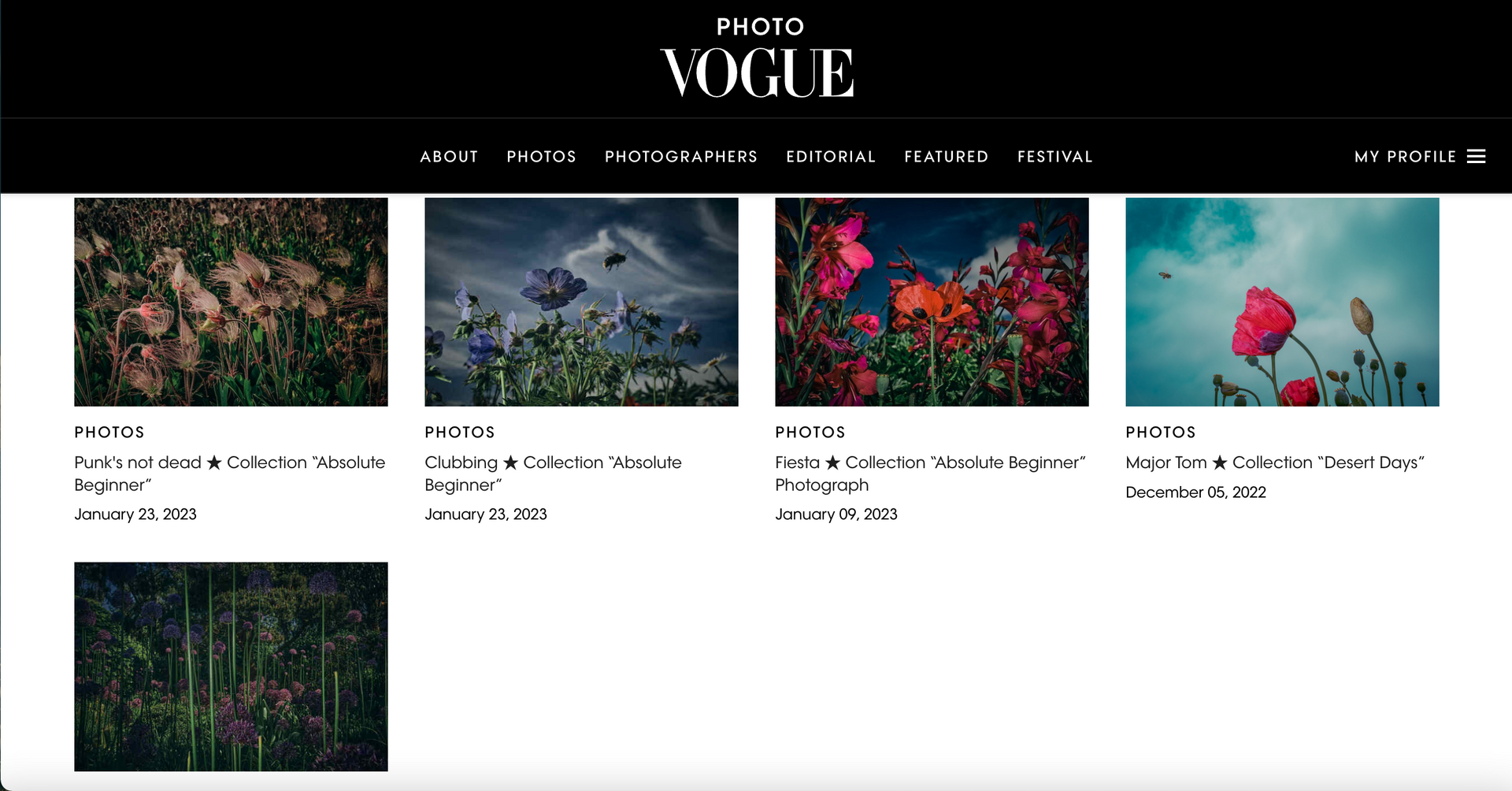 Oana Baković Online Portfolio @Photo Vogue, December 2022.