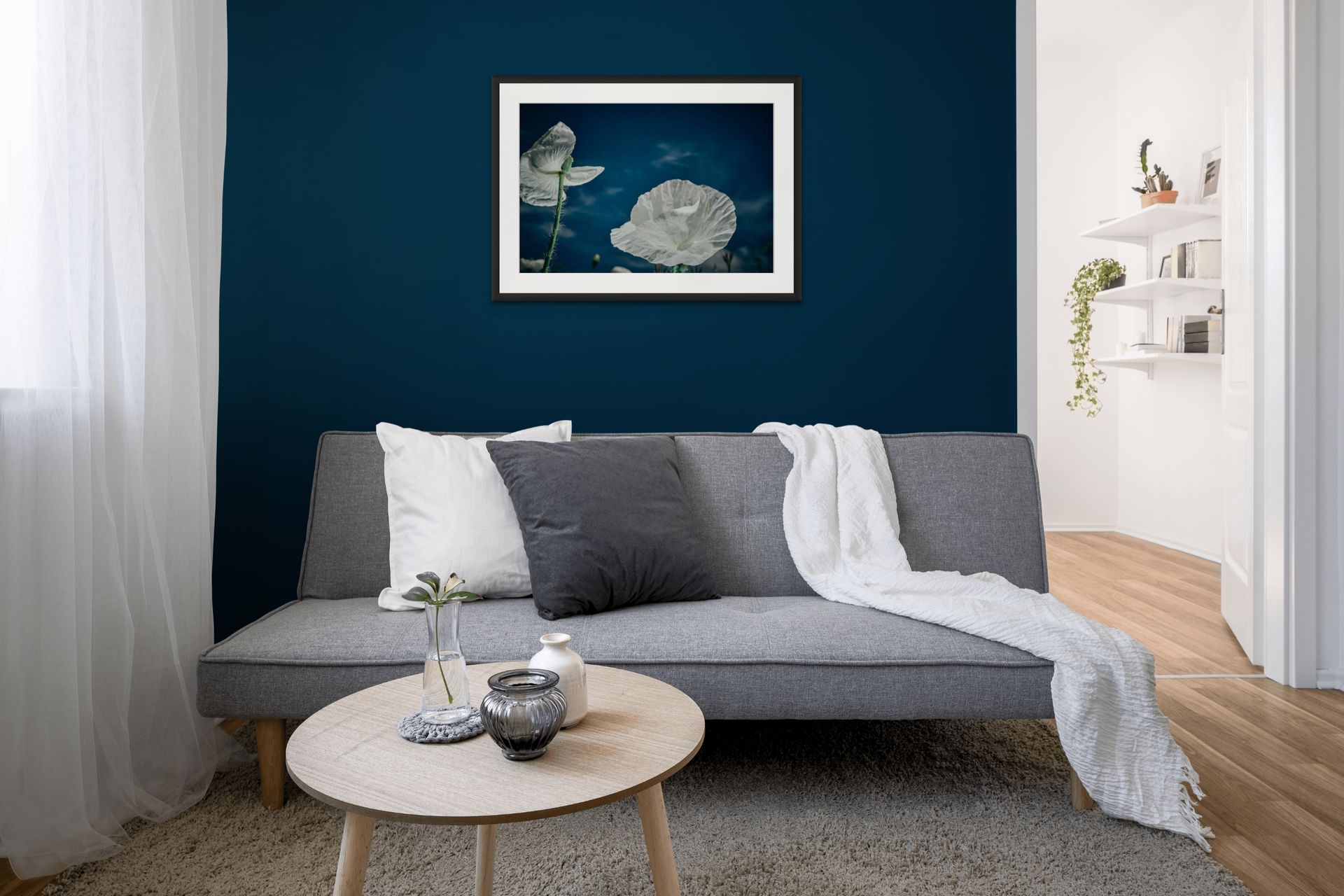 One Of A Kind Fine Art Print by Oana Baković, featuring a unique floral composition with striking contrasting details.