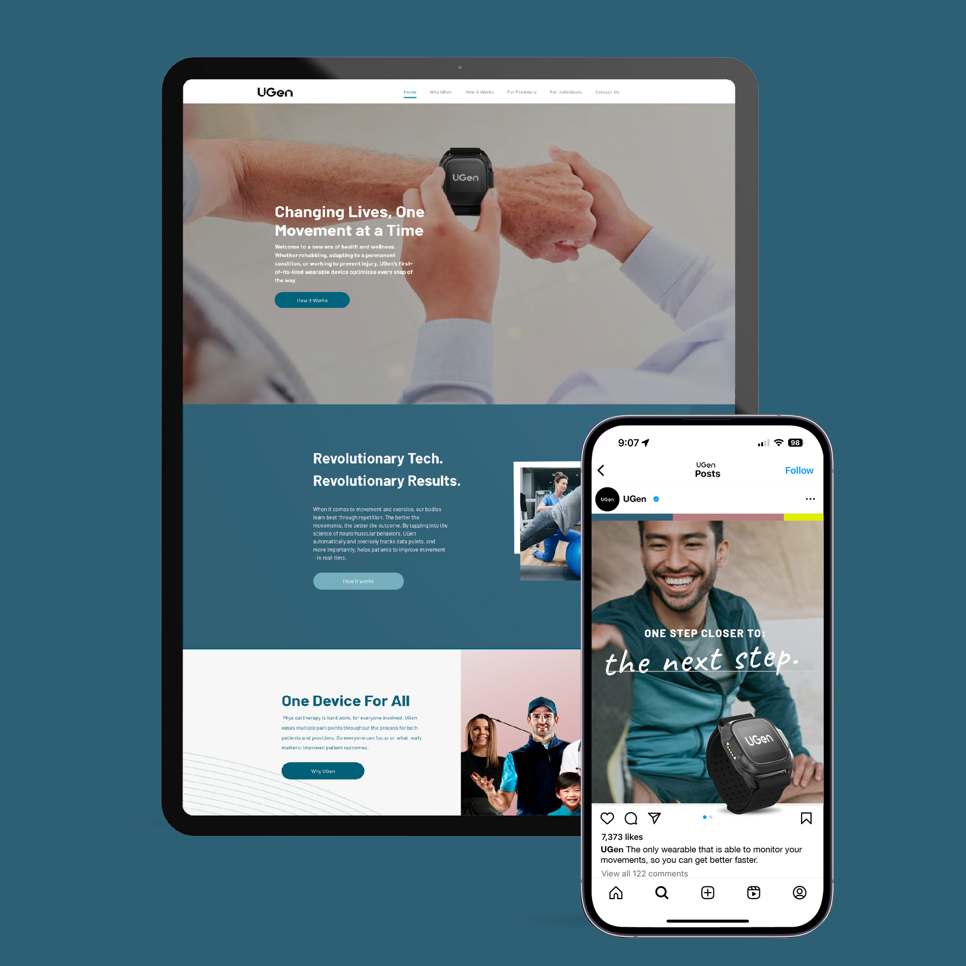 UGen branding and social media posts