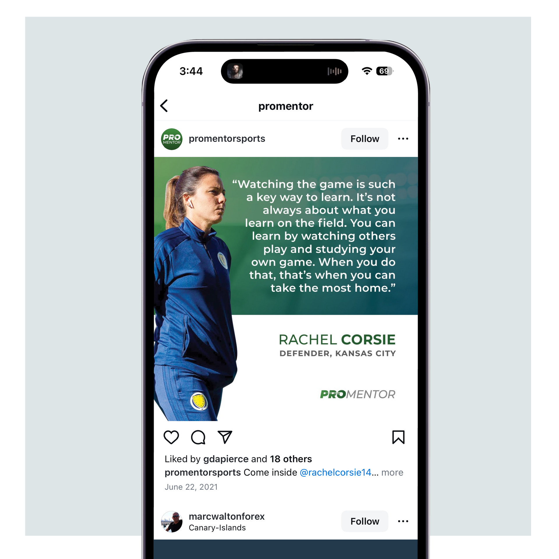 ProMentor social media post