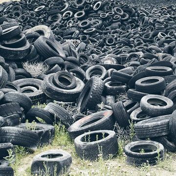 Tyre waste