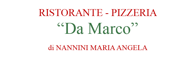 Ristorante Pizzeria da Marco logo