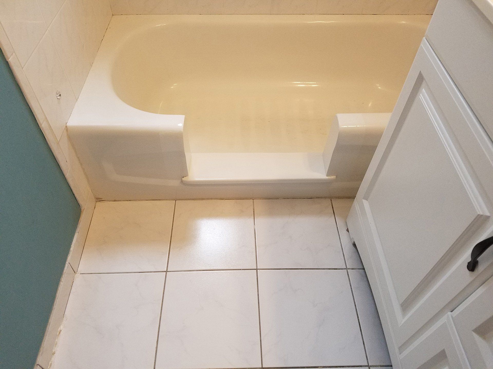 center cut in the bath tub for senior citizens and disabled