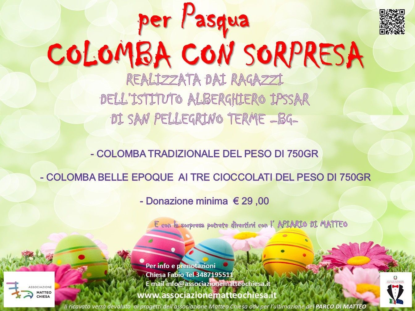 Per Pasqua colomba con sorpresa 