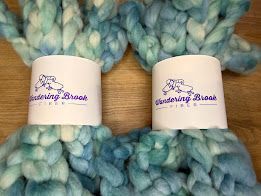 Merino-Rembouillet Top in Shades of Light Green 4 oz