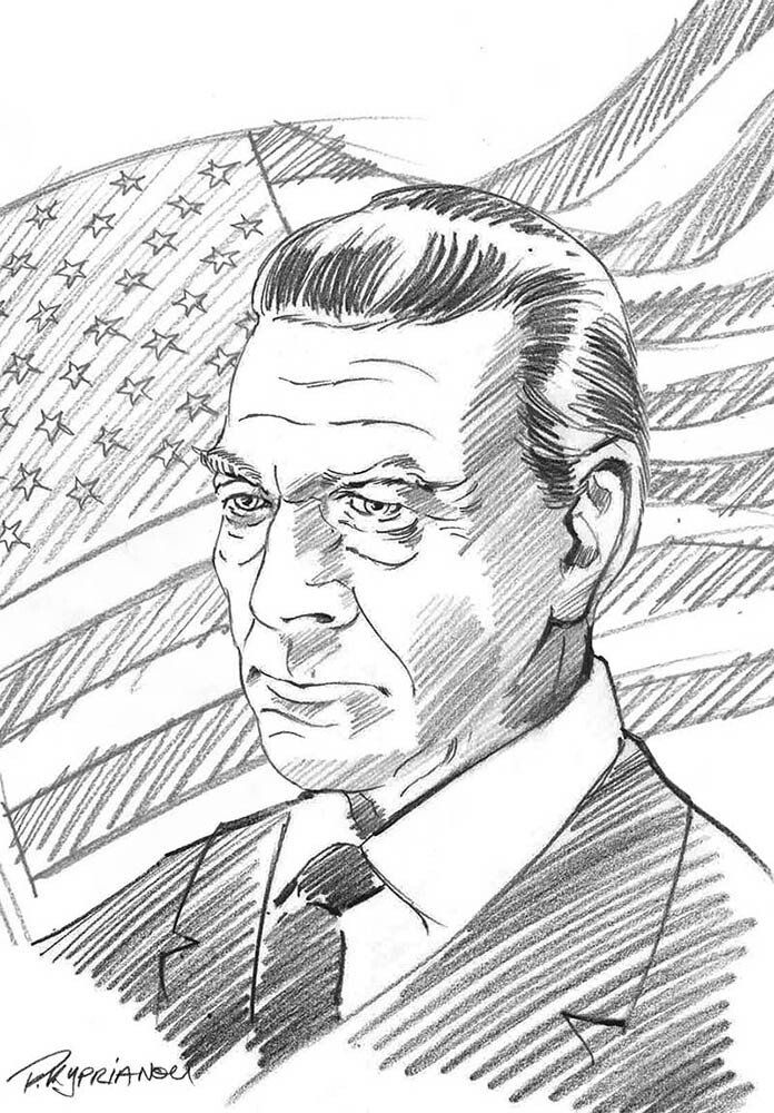 Illustration of Raymond Wallace Paige III