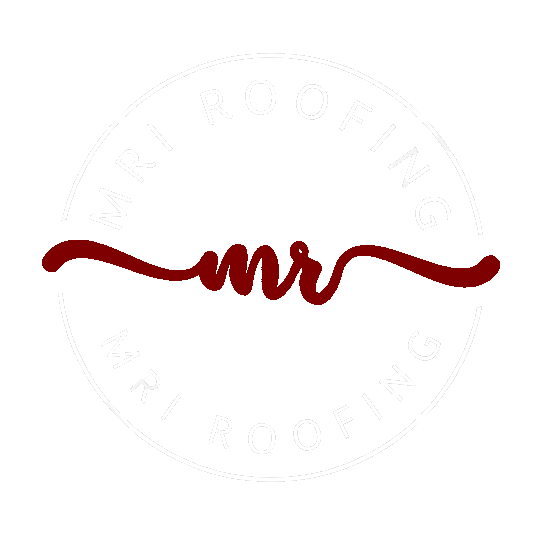 MRI Roofing Group Roof Restoration Melbourne Circular Logo with Red MRI Signature sash through the middle  on transparent background