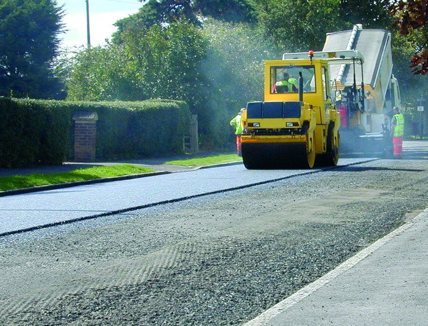 Asphalt laying