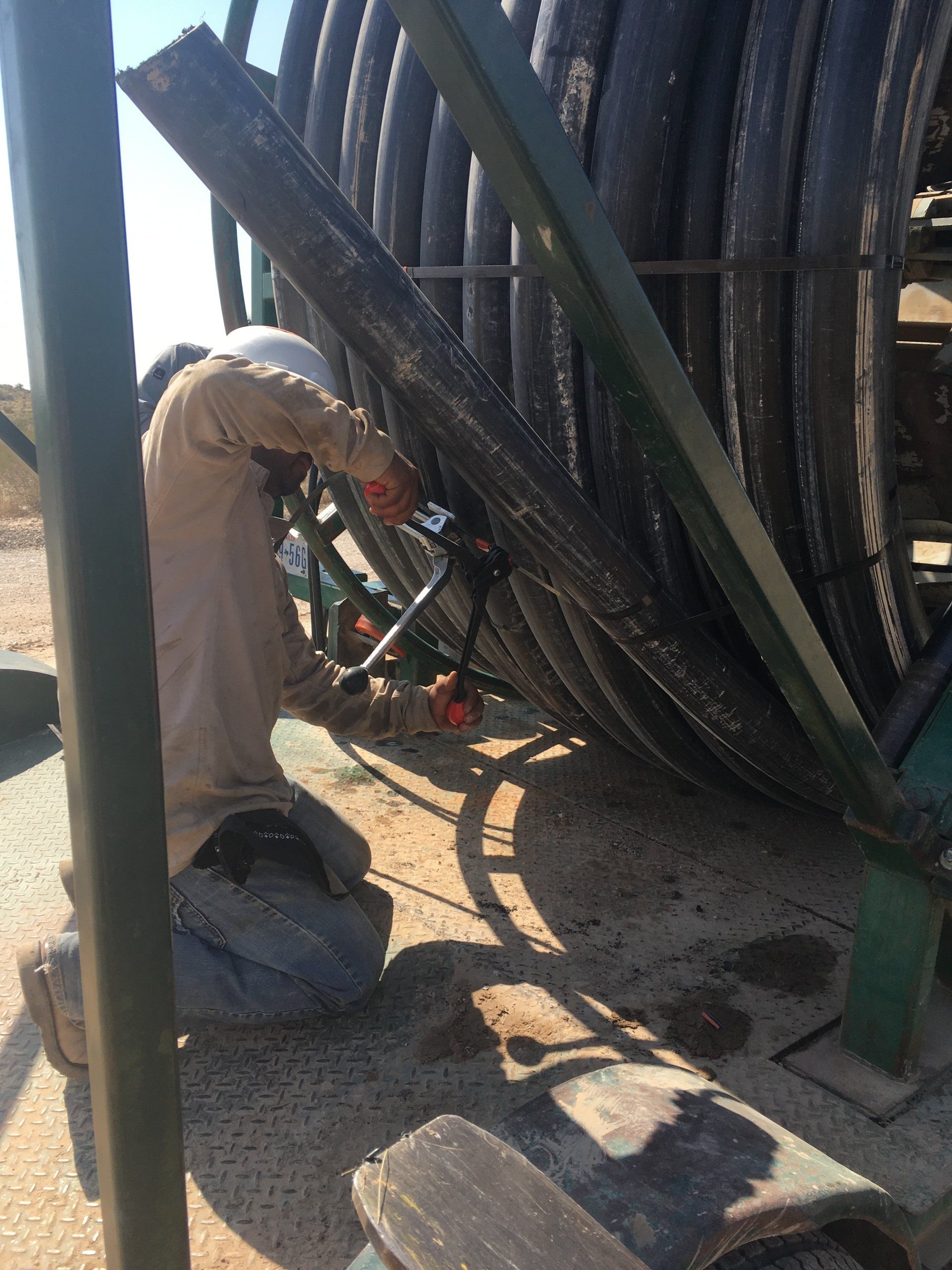 Banding & Poly Pipe Fabrication Permian Basin, TX Creek Pipe