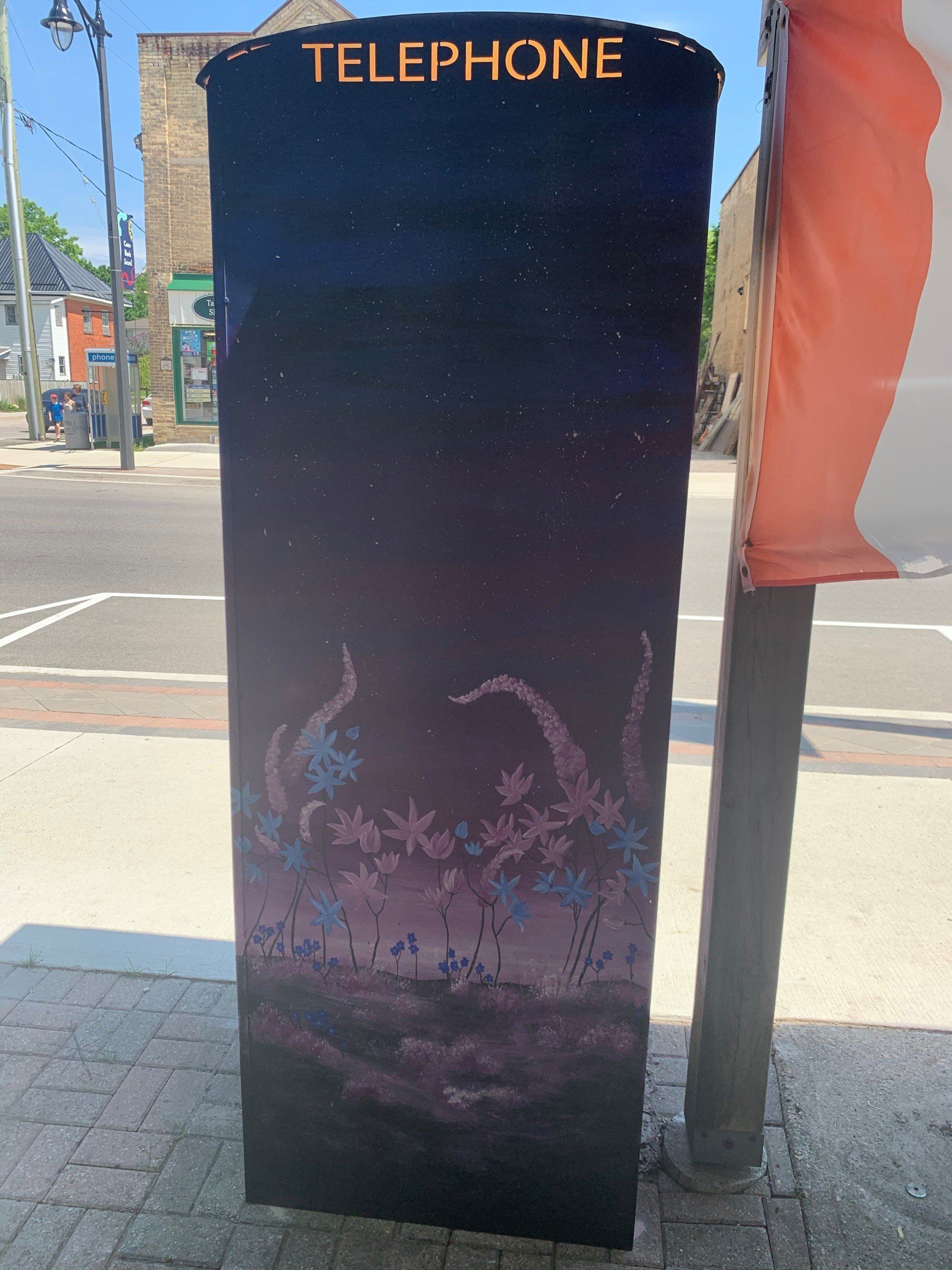 This booth was made for talking” mural – interactive art installation