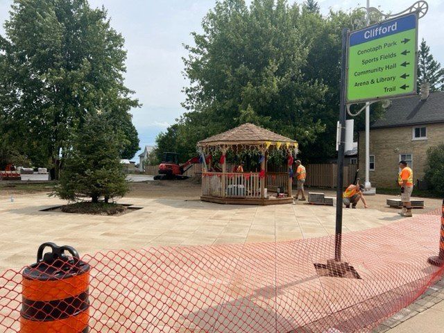 Downtown Clifford street view during Celebration Square construction