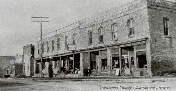 Historic photo of downtown Clifford – heritage appreciation project