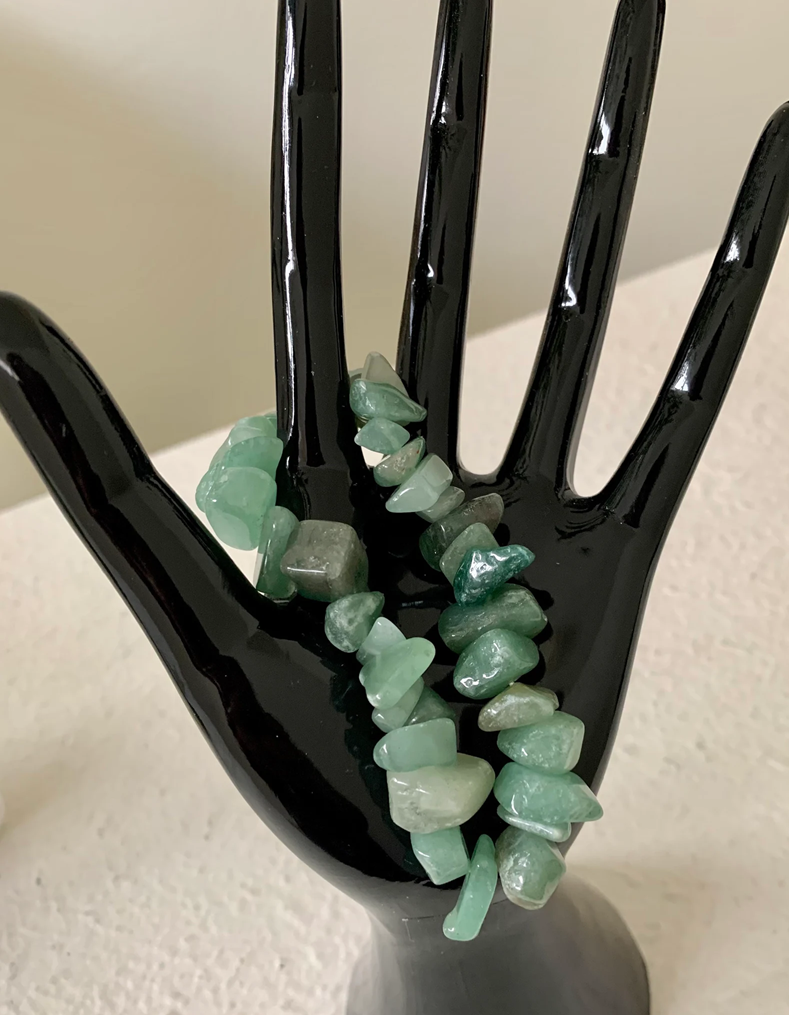 Green Aventurine Chip Bracelet